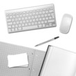white desktop