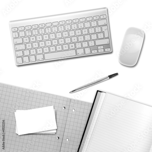 Photo: white desktop white desktop