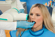 woman patient in dentist chair