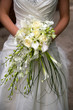 bride with flowers