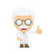 funny cartoon scientist