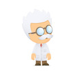 funny cartoon scientist