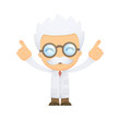 funny cartoon scientist
