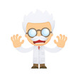 funny cartoon scientist