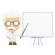 funny cartoon scientist