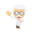 funny cartoon scientist