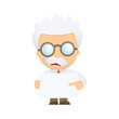 funny cartoon scientist