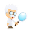 funny cartoon scientist