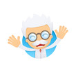 funny cartoon scientist