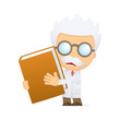 funny cartoon scientist