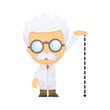 funny cartoon scientist