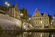Gent Belgien Graslei Hafen
