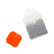 Teabag with red label