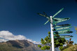 Wegweiser auf dem Bobs Peak in Queentwon