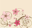 Abstract floral background