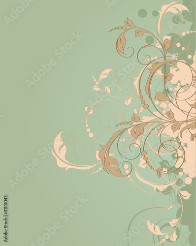 Vector: Abstract floral background Abstract floral background