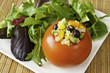 Quinoa Stuffed Tomato with Salad