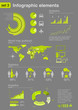 Infographics elements with icons. Innovations, Ecology