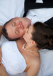 young wedding couple