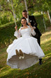young wedding couple
