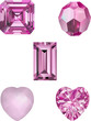 Pink Crystal Vector Illustrations