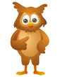 Vector: mascot owl talking mascot owl talking