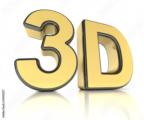 Photo: 3D icon over white background 3D icon over white background