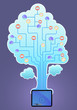 Tablet pc and cloud communication