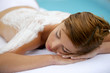 woman having back massage