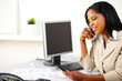 Businesswoman using a mobile phone