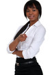 Black woman pointing