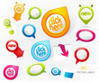 Set of colorful labels.