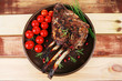 grilled meat ribs