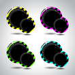 Four stripe bubble for design. Vector illustration Four stripe bubble for design. Vector illustration