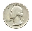 The American coin in twenty five cents