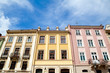 colorful buildings on Rynok Square in Lviv colorful buildings on Rynok Square in Lviv