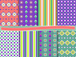 Abstract vector set of scrapbook paper