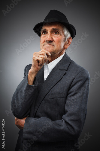 Photo: Expressive senior portrait Expressive senior portrait
