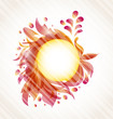 Abstract floral transparent background with space for text Abstract floral transparent background with space for text