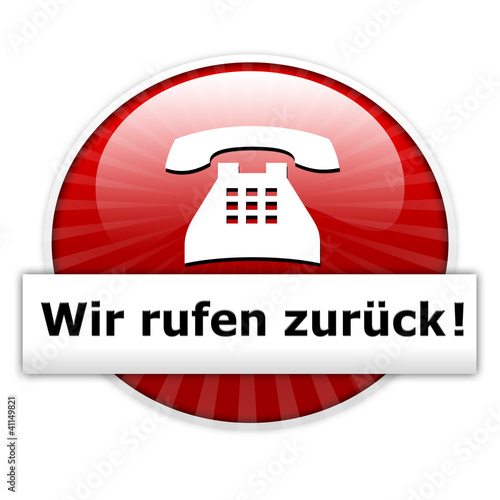 Illustration: Wir rufen zurück! Wir rufen zurück!