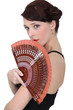 Spanish dancer holding a fan Spanish dancer holding a fan