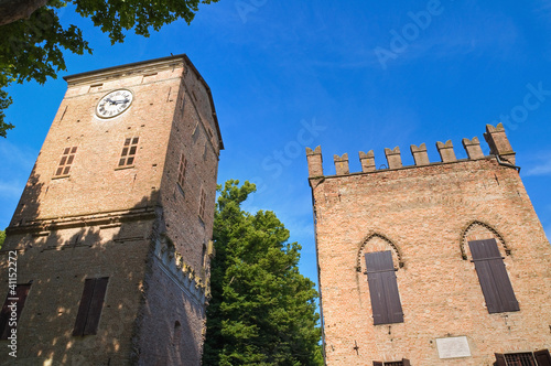 Photo: Rossi Fortress of San Secondo Parmense. Emilia-Romagna. Italy. Rossi Fortress of San Secondo Parmense. Emilia-Romagna. Italy.