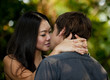 couple kissing