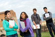 Multicultural College Students at Park,Tuscany,Italy Multicultural College Students at Park,Tuscany,Italy