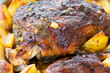 tasty lamb steak with potatos
