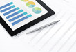 Photo: Market analyzing with contemporary device Market analyzing with contemporary device