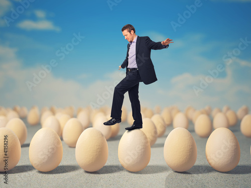 Photo: man on eggs man on eggs