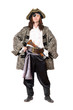 Photo: Man dressed as pirate. Isolated Man dressed as pirate. Isolated