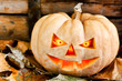 Halloween creepy pumpkin