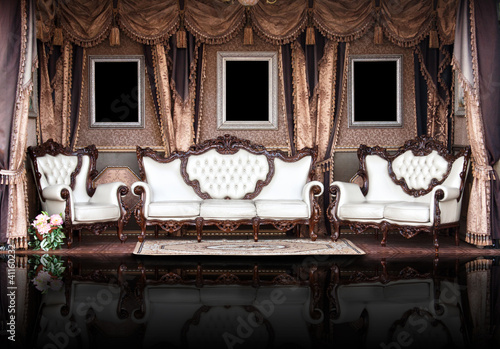 Photo: Elegant vintage room. Palace. Elegant vintage room. Palace.